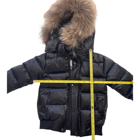 Down Parka Fur Feather Jacket Hooded Slim White duck Down Short Parkas Sz 2 - Picture 5 of 12